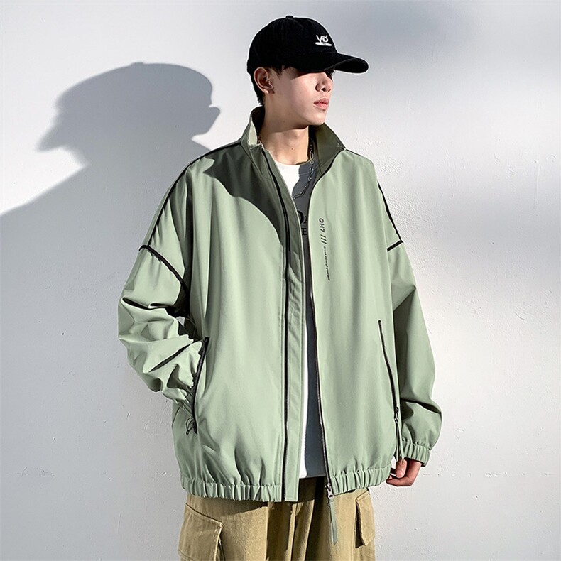 休闲拉链夹克情侣冲锋衣防风衣连帽外套JK452p65,男装夹克,电商D315