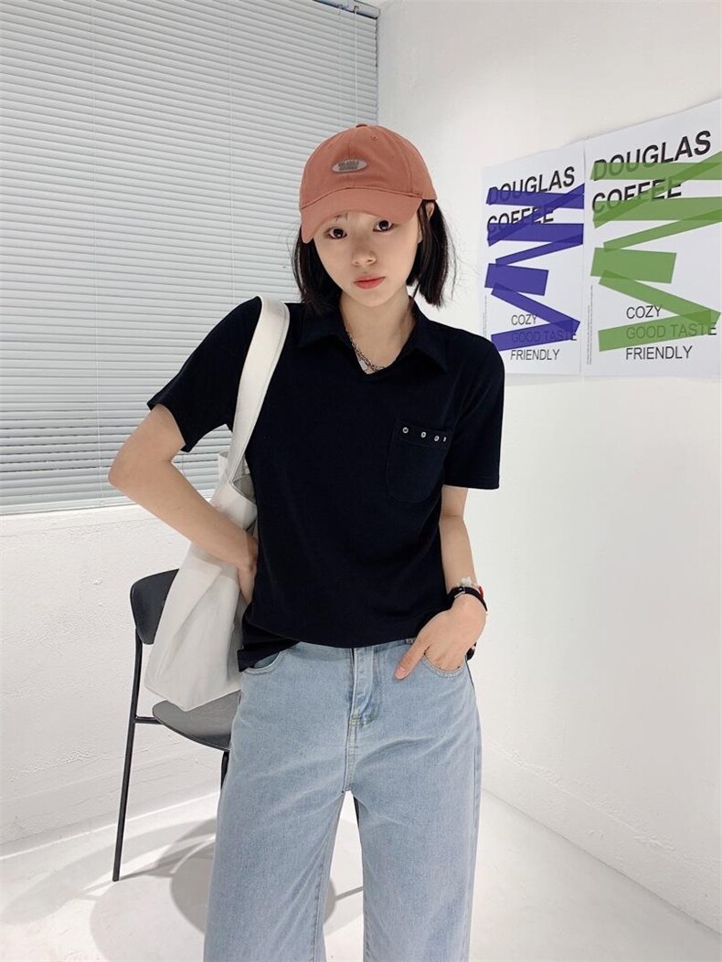 收身polo,女装其它,著朴