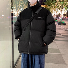 港风冬季新款潮牌棉袄外套玉米格加厚棉衣面包服A436-0899-P85，男装棉衣，电商A436