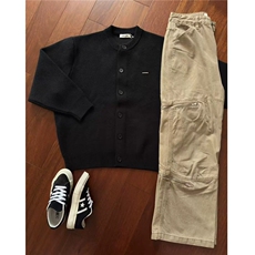 特批65-MY16现货美式重磅开衫毛衣潮牌慵懒风针织衫外套，男装针织衫/毛衣，星座618B-1