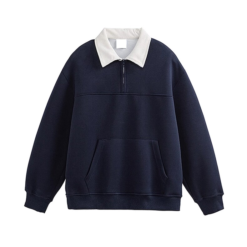 秋季重磅380克全棉直播拉链套头立领卫衣外套AH905-P33，女装短外套，星座610B-1