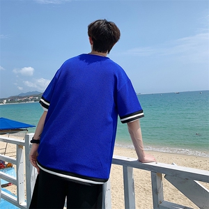 夏季短袖套装宽松休闲两件套潮流潮牌运动服A161-TZ01-P45图片