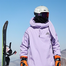 新潮防风防水兔耳朵滑雪服男女款ins银狐绒保暖大码外套M38-P125，女装短外套，电商A001-1