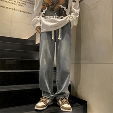 四季百搭直筒宽松牛仔裤D321NK103特P4580%棉20%聚酯纤维，男装牛仔裤，电商D321