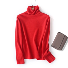 2025年秋季宽松型通勤时尚百搭通勤简约休闲堆堆领羊毛衫，女装羊毛衫，片语羊绒