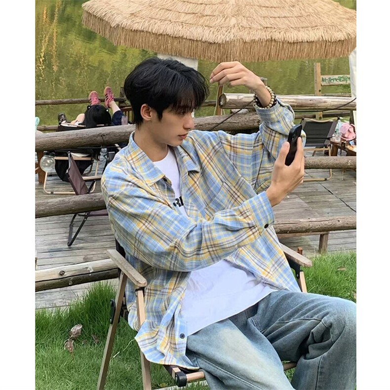 春季格子长袖衬衫深度库存跑量款DS-C323-1-2511-TP26，男装衬衫，电商C323-1
