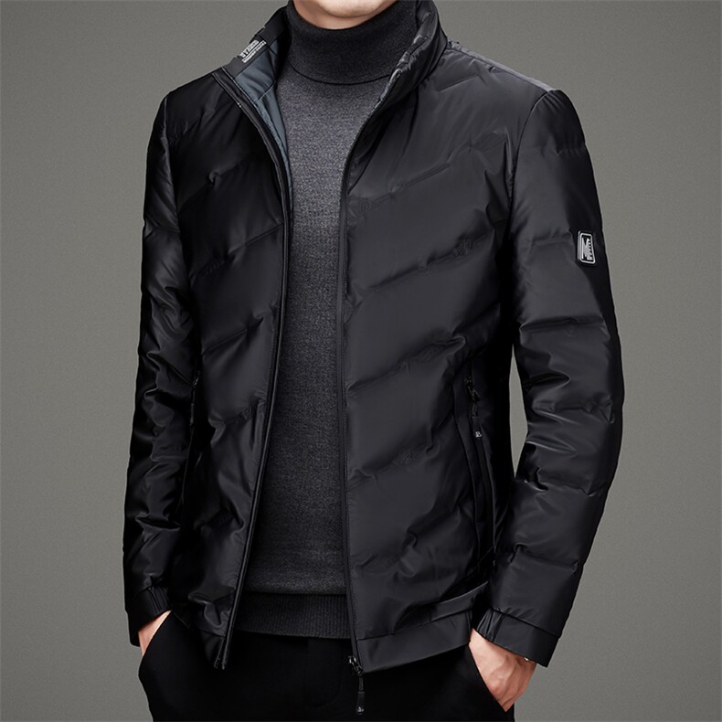 BAMJ-6092钱塘2020-2中年男士商务休闲简约冬季厚款羽绒服P190,男装羽绒服,钱塘207-2