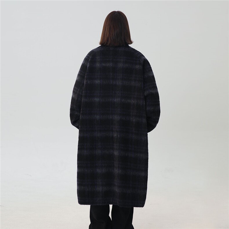 中性风长毛马海毛面料小香风大衣加厚羊毛大衣77932WANGP135控198，女装毛呢外套，星座226-1