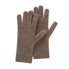 时尚保暖35%山羊绒手套男女通用经典黑色秋冬必备，手套，蒙娇羊绒