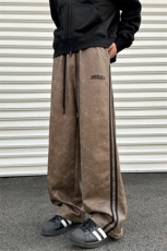 2024秋季新款外景大码美式麂皮绒脏脏裤M-5XHK24762-P60，男装休闲裤，电商A022