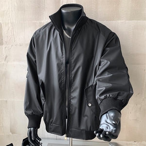 豆腐格皮衣夹克外套男 cp125-特p65图片