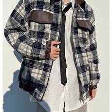 冬季棉衣男格子拼接刺绣男保暖宽松棉服外套，男装夹克，星座716-3