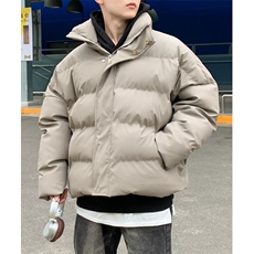 皮衣棉服外套男潮牌冬季加厚保暖立领棉衣韩版潮流休闲帅气面包服，男装皮衣，星座601-2