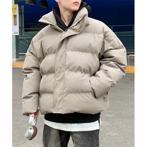 皮衣棉服外套男潮牌冬季加厚保暖立领棉衣韩版潮流休闲帅气面包服图片