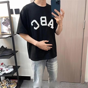 1506-1/K9991/P42潮男四道杆印花水洗牛仔裤男直筒显瘦复古牛仔裤图片