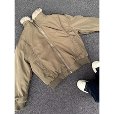 小众解构毛领夹克棉服男女冬季新款保暖棉衣外套棉袄M6026，男装夹克，星座1116A（原606A-3）
