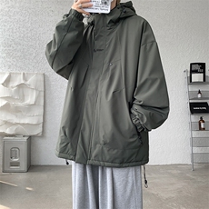 8XL-M冲锋衣外套男加棉加厚夹克秋冬户外登山服JK1313薄P90控110，男装夹克，电商D206-1