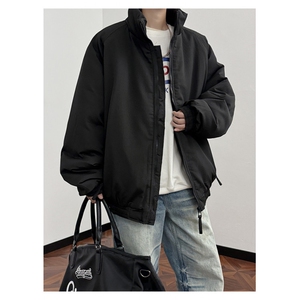 现货立领棉衣男士美式复古加厚外套潮牌工装棉服M056-P76图片