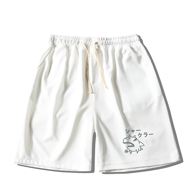 MK37092-P15冰丝短裤男士大码宽松休闲五分裤男运动中裤港风,男装休闲裤,电商A040