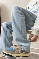 现货主推款加大码纯色直筒牛仔裤男XZ-310A-2BK305P50控78，男装牛仔裤，星座310A-2