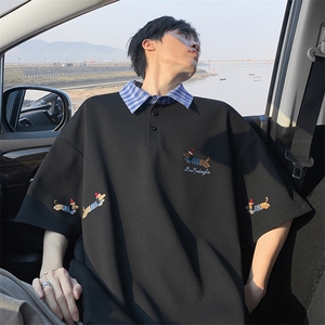 2026夏季新款华夫格大码腊肠狗短袖T恤男T5172特P30建议零售价78图片