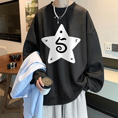 麂皮绒卫衣男大码重磅长袖t恤男JW81368-P35，男装卫衣，电商A040