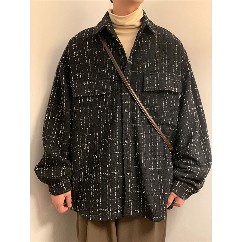 C8012/P50春装现货小香风工装衬衣男女衬衫潮外套上衣,男装衬衫,电商A141