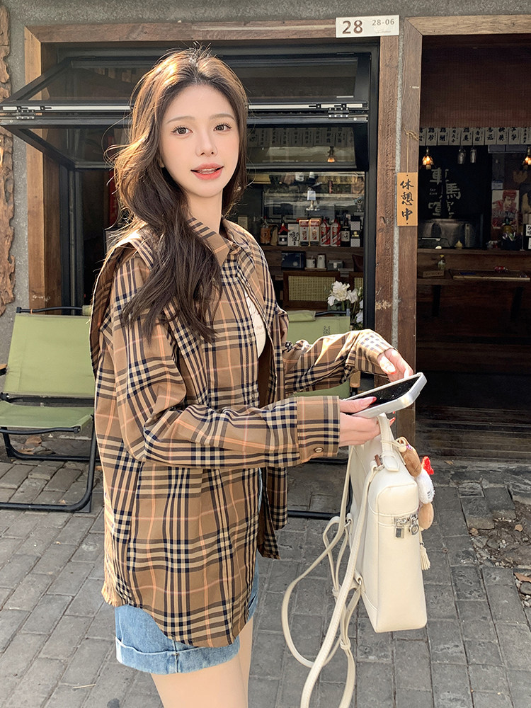 格子衬衫,女装衬衫,慧峰