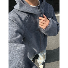 图450克加厚摇粒绒结构设计冬季保暖连帽棉衣外套男P75，男装棉衣，电商C306-1