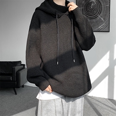 8XL-M特大码毛衫高质量连帽套头宽松毛衣情侣针织衫外套MY1210P75，男装针织衫/毛衣，电商D206-1