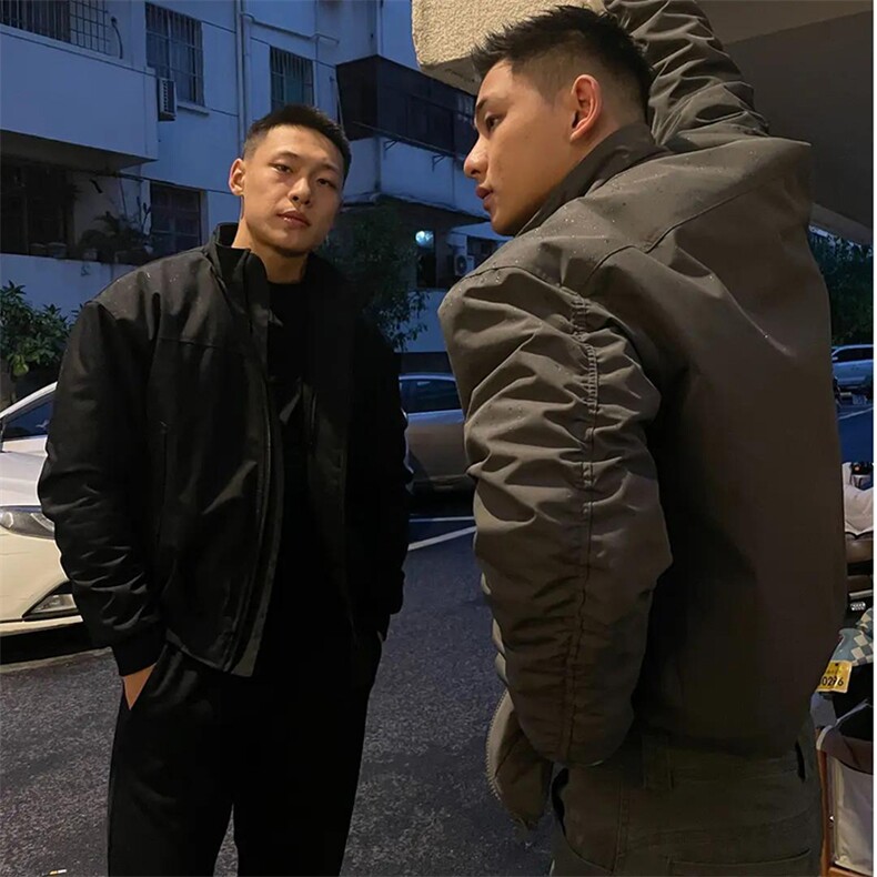 26春装新款美拉德立领飞行夹克boxy廓形休闲百搭外套上衣JK6500,男装夹克,电商A486-1