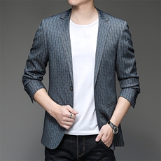 X2212钱塘2020-2新款时尚潮流男装西服休闲百搭薄款单西外套P142，男装西服，钱塘207-2