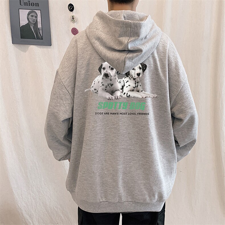 KS21263-P38 连帽开衫卫衣男运动外套大码班服图片