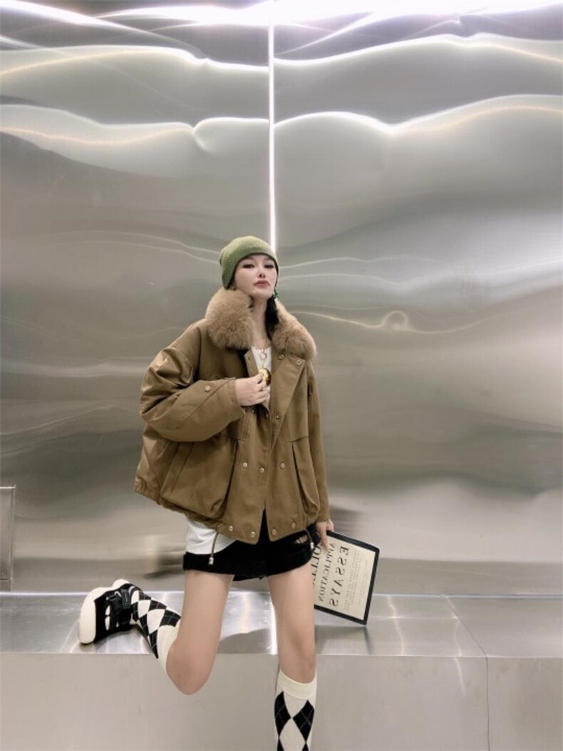 冬装大毛领派克现货，其它，泰靡(1F)