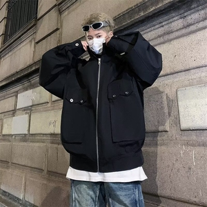春季设计感休闲百搭外套2024新款多口袋工装夹克男现货 W8139-P63图片