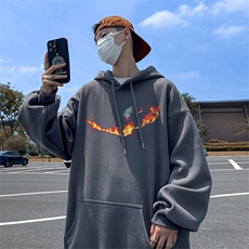 抖音得物供货可提供视频春装重磅美式宽松连帽卫衣DL2453，男装卫衣，电商A486-1