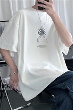 HXT1054TP25控价38夏季印花短袖T恤男港风宽松休闲体恤衫，男装T恤，电商A102-1