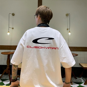 量大优供抖音视频支持得物配合二开美式满天星亮片短袖T恤MTX323,罗马休闲女鞋搭配图片图片