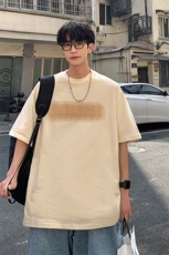 2023夏新款数据款港风个性撞色印花短袖T恤上衣T2221-P48，男装T恤，星座914-3
