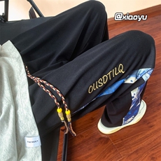 XZ616早秋季新款风刺绣拼接休闲裤TY914M-5XLP45控58，男装休闲裤，星座512A（原616）