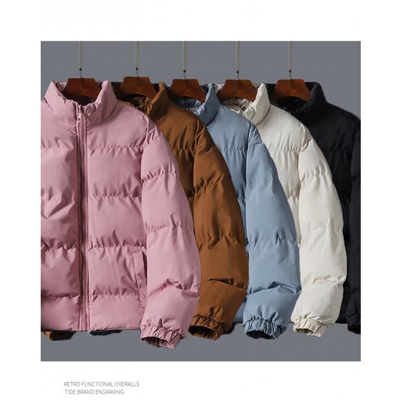 加绒男立领两面穿棉衣字母印花棉袄面包服大码M-5XL MY2216 P62图片