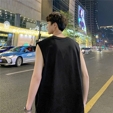 抖音得物直播高品质240克男纯棉背心无袖坎肩BX01-特P14，男装背心/马甲，星座610B-1