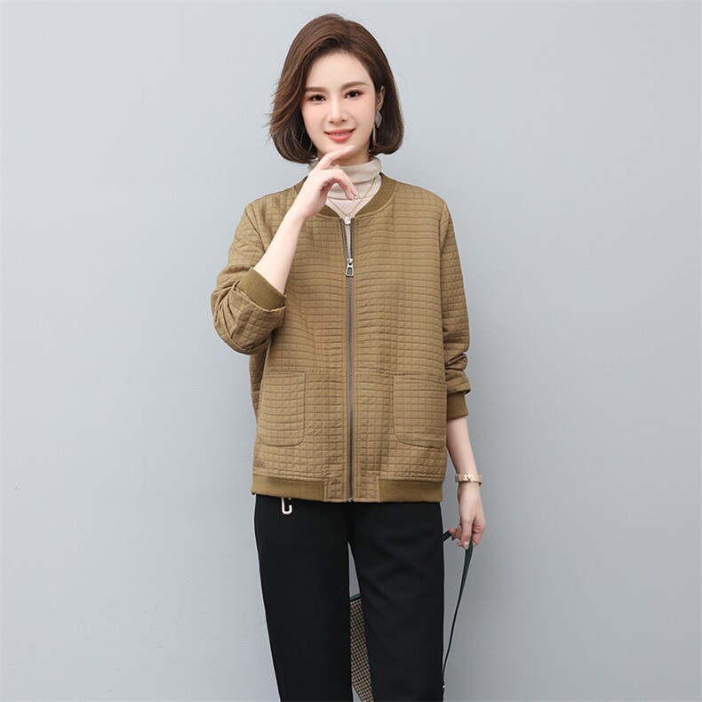 2023年春季新款潮韩版夹棉女长袖宽松显瘦休闲外套,女装短外套,独衣靓