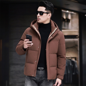 新款男士精品羽绒服连帽精品高品质男装图片