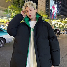特批港风夜景情侣时尚宽松连帽棉衣MY2271P75控118，男装棉衣，电商A247