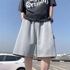 日系复古多口袋工装男潮街头bf大码宽松阔腿五分裤DK27P32，男装休闲裤，星座1116-2