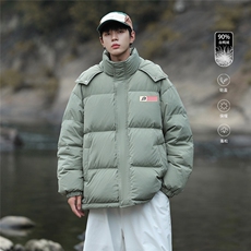 港风23新款冬季时尚百搭连帽加厚羽绒服外套YR63603P225控298，男装羽绒服，电商A268A