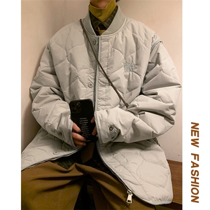 美式复古街头刺绣oversize棒球服男棉服棉衣棉袄保暖外套M52-P145图片