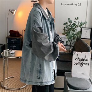 潮流夹克潮男春季拼色牛仔外套J499P58，男装夹克，星座1116-2