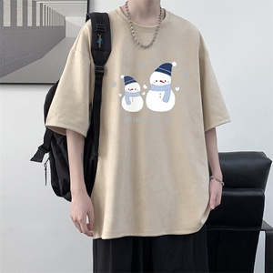麂皮绒短袖t恤男大码半袖男JD82439-P25